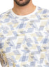 White Printed Round T-Shirt Design 2 - Khotwh